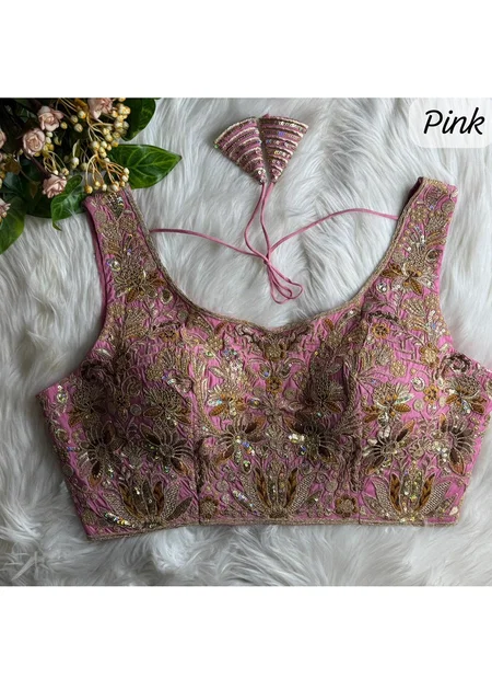 Tew Heavy Pure Soft Roman Silk Heavy Bridal Work Blouses Wholesale Price In Surat